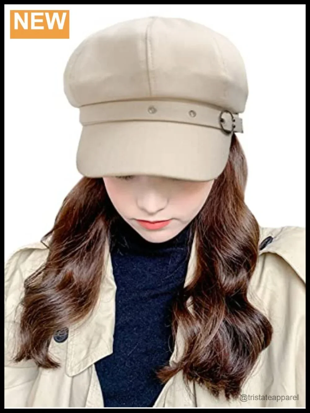 Women's Cotton Newsboy Cap Beret Style Adjustable Lightweight